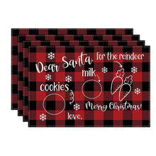 Load image into Gallery viewer, Christmas Plaid Placemat